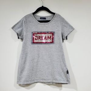 Mimo & Co. Sequin Dream T-shirt Girl's Size 12